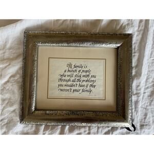 Vintage Ornate Chrome Photo Frame With Removable Artwork Home Decor